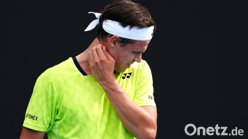 Für Daniel Altmaier endet das Tennis-Turnier in Acapulco in der 1. Runde. (Archivbild) Bild: Frank Molter/dpa