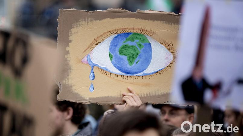 Am Samstag, 28. Februar, rufen 13 Organisationen in Amberg zu einer Klimademo auf. Symbolbild: Christoph Soeder/dpa