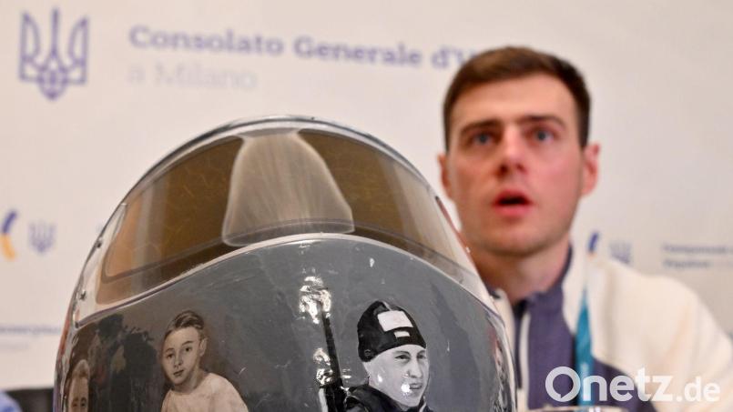 Der Ukrainische Skeletonpilot Wladislaw Heraskewytsch mahnt, den Krieg in seiner Heimat nicht zu vergessen. (Archivbild) Bild: Peter Kneffel/dpa