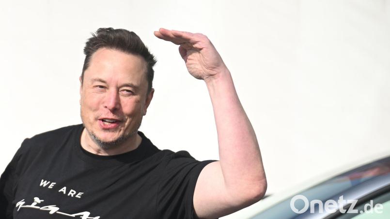 Tesla-Chef Elon Musk will das autonome Fahren ausbauen (Archivbild). Bild: Sebastian Gollnow/dpa