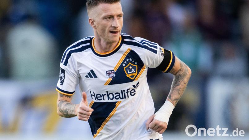 Ex-Nationalspieler Marco Reus hat seinen Vertrag bei den LA Galaxy bis Ende 2027 verlängert. Bild: Kyusung Gong/AP/dpa
