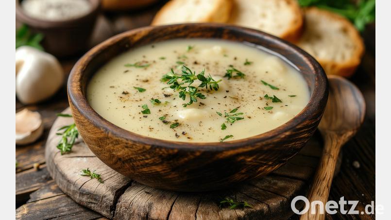 Die Brennsuppe basiert auf einer dunklen Einbrenne aus Schmalz, Mehl und Zwiebel. Bild: sharafizdushanbe – stock.adobe.com