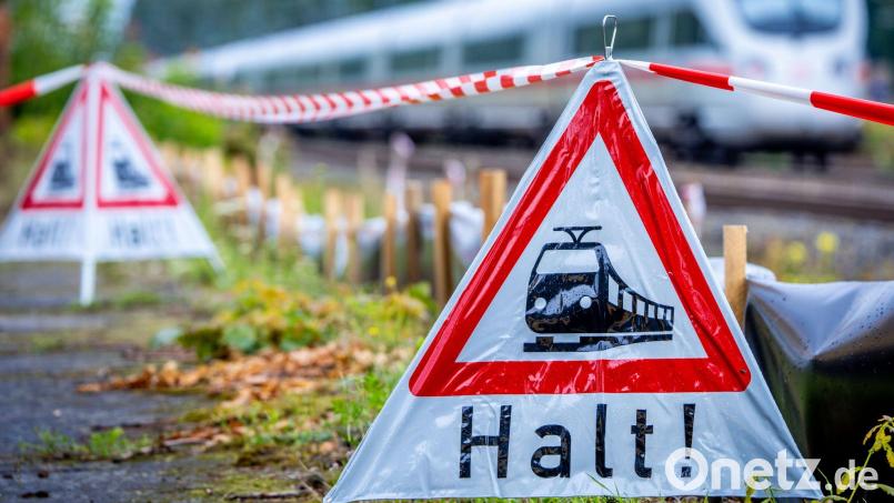 Die Bahnstrecke zwischen Nürnberg und Bamberg wurde gesperrt. (Symbolbild) Bild: Jens Büttner/dpa