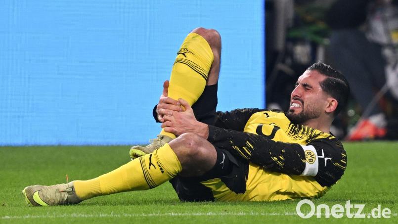 Emre Can fällt nach seinem Kreuzbandriss monatelang aus Bild: David Inderlied/dpa