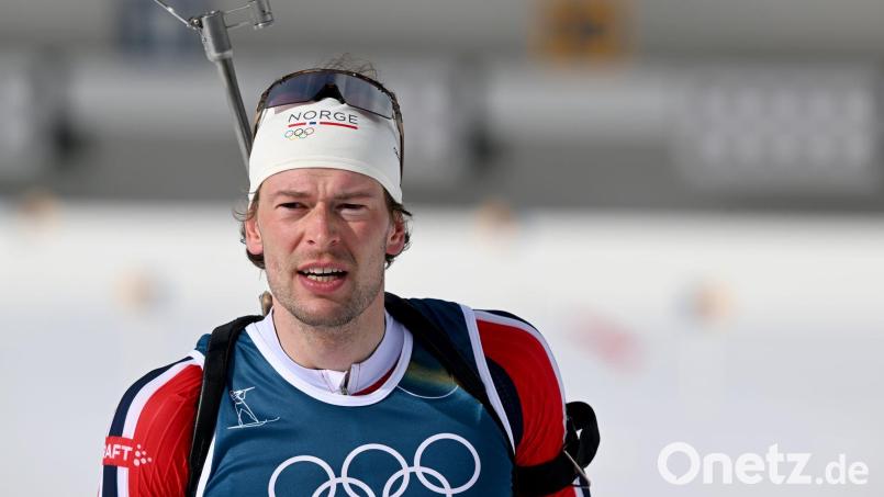 Sturla Holm Laegreid gestand bei den Winterspielen in einem TV-Interview einen Seitensprung. (Archivbild) Bild: Hendrik Schmidt/dpa