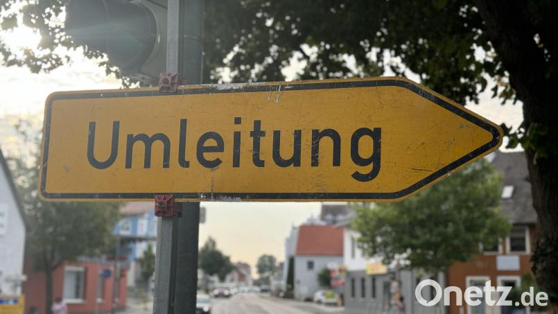 Die Straße Am Sand in Amberg wird ab 9. März gesperrt. Bild: Heike Unger