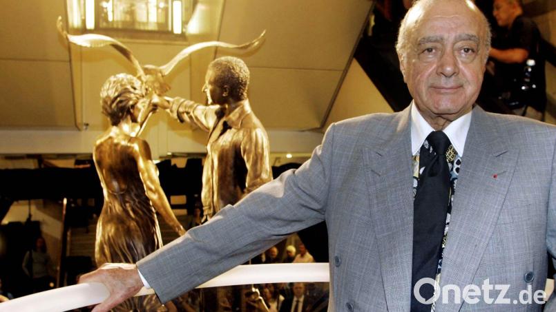 Mehrere Frauen hatten dem gestorbenen Unternehmer Mohamed Al Fayed sexuelle Gewalt vorgeworfen. (Archivbild) Bild: epa Parsons/epa/dpa