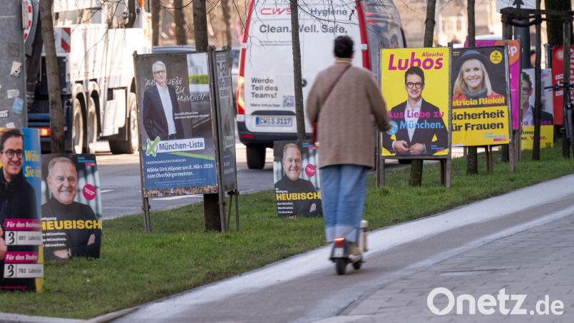 Drei Wahlplakate brannten am Freitagabend in Nabburg. Symbolbild: Peter Kneffel/dpa