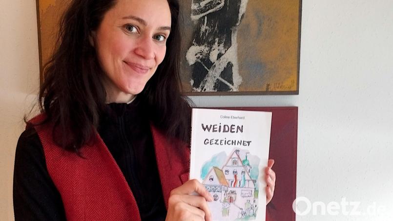 Die Künstlerin Coline Eberhard hat Weiden in einem Reisetagebuch festgehalten. „Weiden gezeichnet“ zeigt über 200 Skizzen, die Alltagsszenen, Orte und Begegnungen in der Stadt und der umliegenden Region festhalten. Bild: Nada Stojadinovic