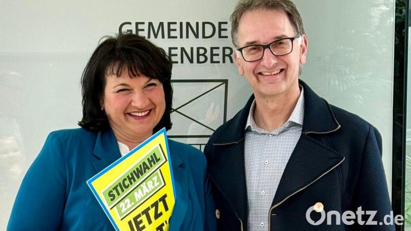 Jetzt gilts: Barbara Gerl (CSU, links) und Reiner Wiedenbauer (Freie Wähler) gehen in die Stichwahl. Bild: gri