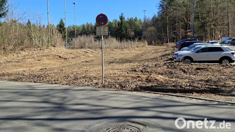 Im Vorgriff auf die kommenden Baumaßnahmen auf dem Kulturhügel, unter anderem die Erweiterung der Lobkowitz-Realschule, entsteht an der Bildstraße ein weiterer Lehrerparkplatz am Gymnasium. Bild: mas