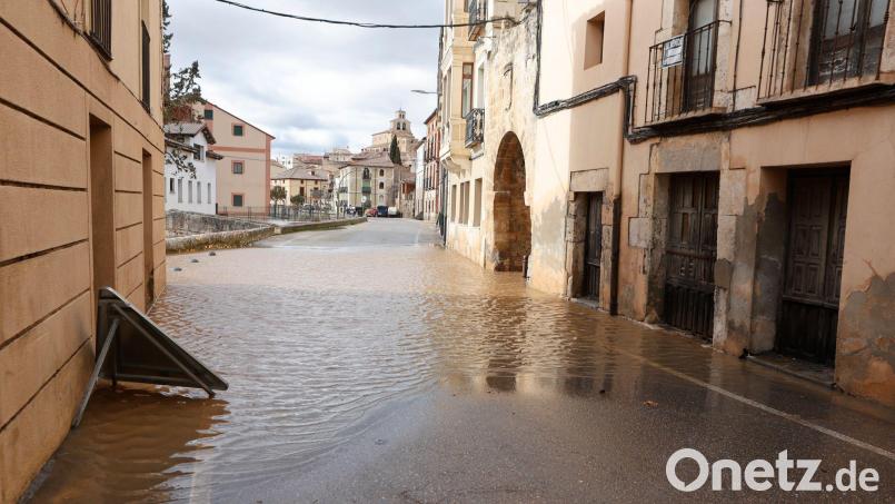 Durch starke Niederschläge gab es im Februar unter anderem in Spanien Überschwemmungen. (Archivbild) Bild: Concha Ortega Oroz/EUROPA PRESS/dpa