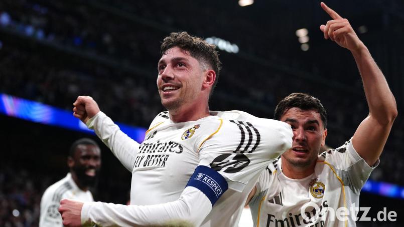 Fede Valverde erlebte mit Real Madrid einen überragenden Abend. Bild: Bradley Collyer/PA Wire/dpa