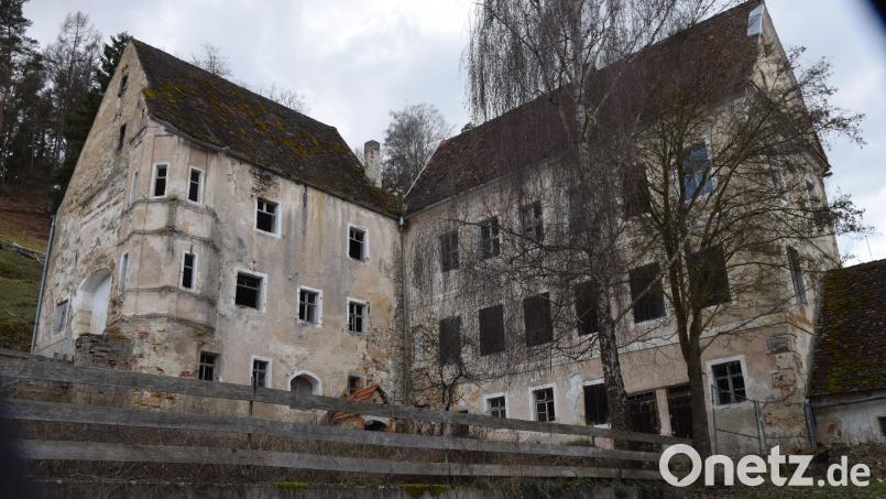 Das Pflegschloss, auch Pfleghof genannt, in Hohenburg. Nachdem die Besitzer in den vergangen Jahrzehnten mehrmals gewechselt haben, will der aktuelle Eigentümer nun die Sanierung des denkmalgeschützten Gebäudes anpacken. Bild: bö
