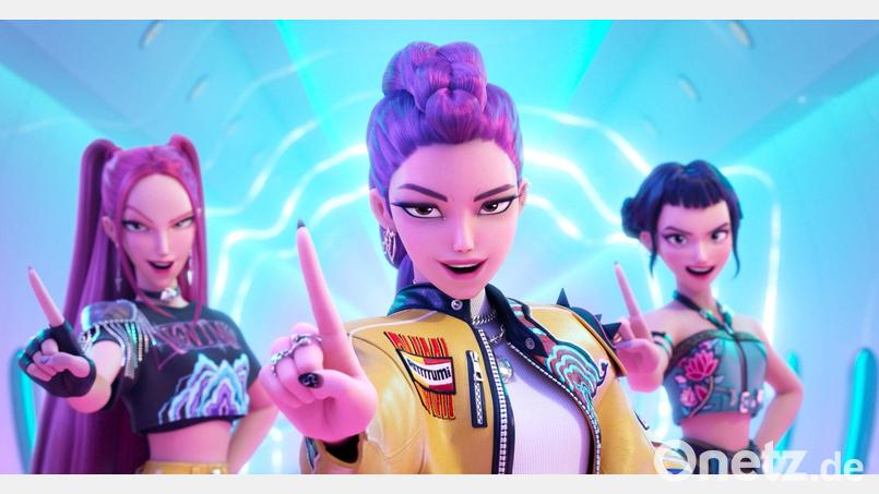 „KPop Demon Hunters“ erzählt die Geschichte einer Girlgroup, die abseits der Bühne böse Geister jagt. (Archivbild) Bild: -/©2025 Netflix/dpa