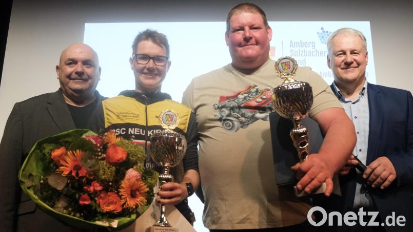 Sportlerin des Jahres wurde Eva Dengler (Europameisterin im Crosstriathlon). Sportler des Jahres wurde Volker Jeschke (Weltmeister im LSW Spezialsport). Bild: gsp