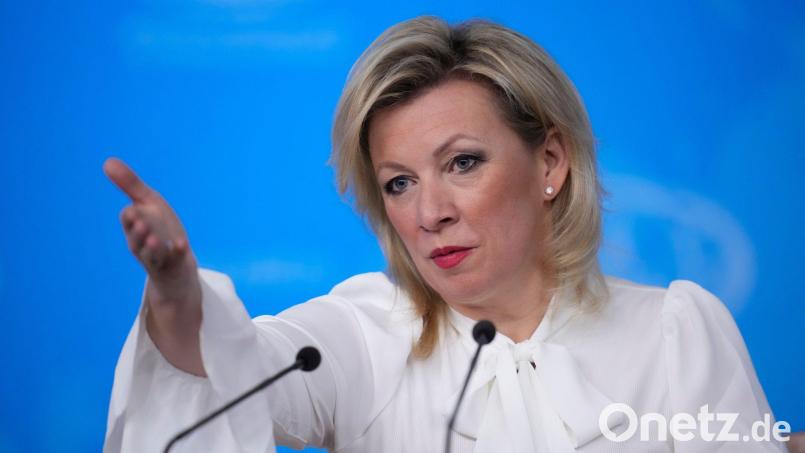 Russlands Außenamtssprecherin Sacharowa fordert die Mittelmeerstaaten auf, eine Öko-Katastrophe rund um den russischen Gastanker „Arctic Metagaz“ zu verhindern. (Archivbild) Bild: Pavel Bednyakov/AP/dpa