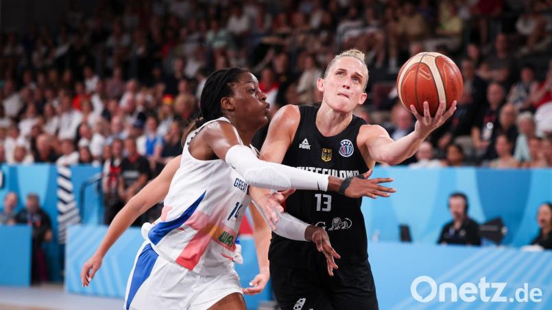 Leonie Fiebich führte Deutschland gegen Nigeria zum Sieg. (Archivfoto) Bild: Christian Charisius/dpa