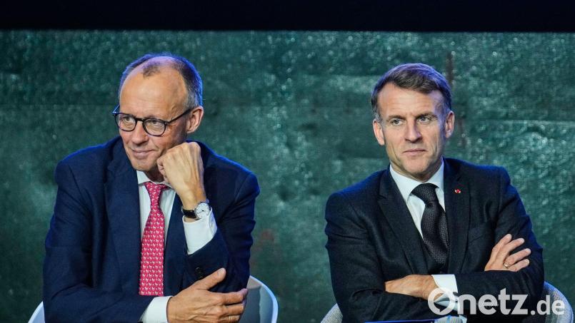 Noch gibt es keine Einigung zwischen Merz und Macron auf das Luftkampfsystem FCAS. (Archivbild) Bild: Ebrahim Noroozi/Pool AP/dpa