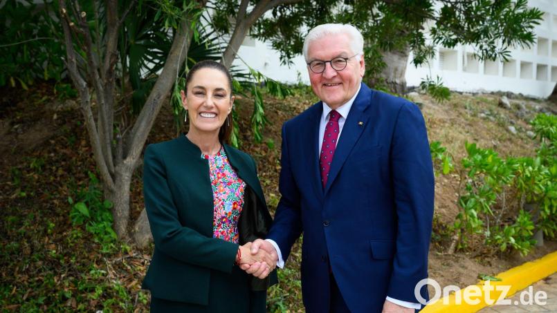 Bundespräsident Steinmeier trifft Mexikos Präsidentin Sheinbaum in Cancún Bild: Bernd von Jutrczenka/dpa