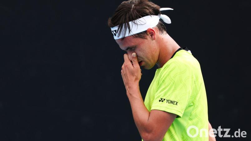 Daniel Altmaier muss auch in Indian Wells eine Erstrunden-Niederlage einstecken. (Archivbild) Bild: Frank Molter/dpa