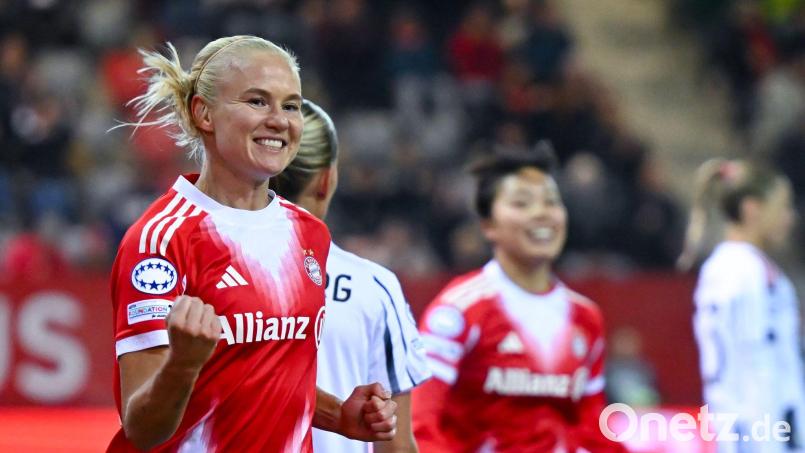 Bayerns Top-Torjägerin und Superstar Pernille Harder kann zur Zeit häufig jubeln. Bild: Sven Hoppe/dpa