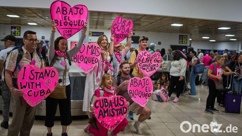 Aktivisten aus mehreren Ländern sind in Havanna bereits eingetroffen. Bild: Ramon Espinosa/AP/dpa