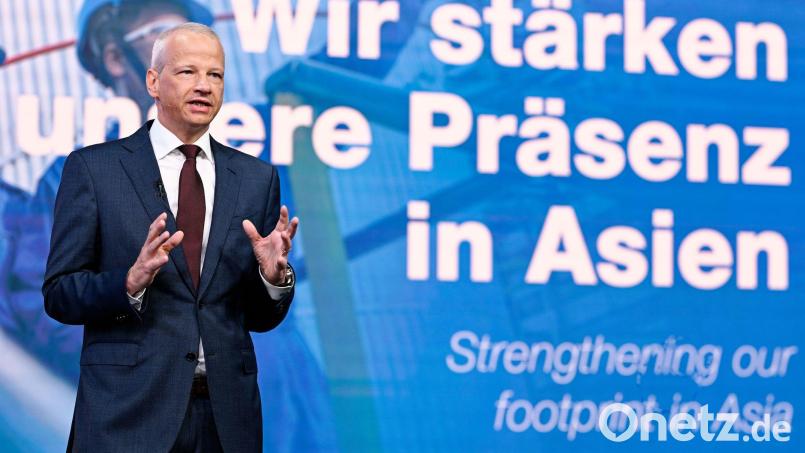 BASF-Chef Kamieth: Milliardeninvestition in China lohnt sich später als gedacht. (Archivbild) Bild: Uwe Anspach/dpa