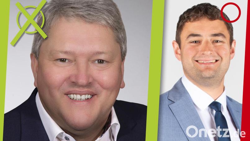 Ergebnis der Stichwahl am 22. März 2026: In Erbendorf gewinnt Bernhard Schmidt (FW Erbendorf) gegen Matthias Fütterer (CSU). Grafik: gld