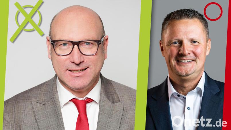 Ergebnis der Stichwahl am 22. März 2026: In Burglengenfeld gewinnt Martin Antretter (SPD) gegen Michael Schaller (CSU). Grafik: gld