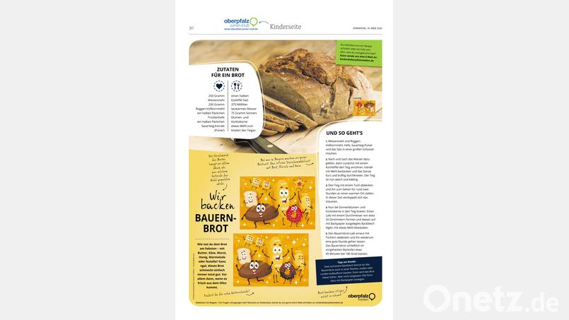 Wir backen Bauernbrot. Bild: Oberpfalz Medien