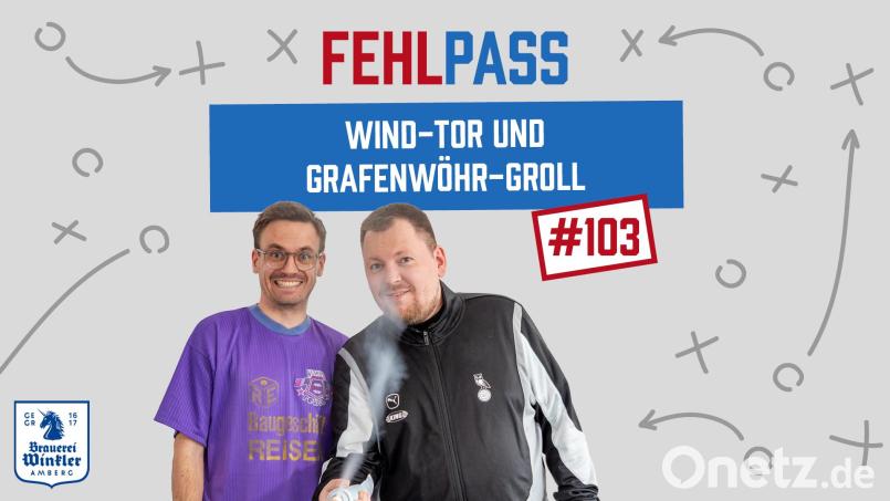 In der neuen Folge wird's stürmisch: Unter anderem sprechen Tracer und Schecki (mit Eisspray) über verärgerte Grafenwöhrer und über ein spektakuläres Wind-Tor in Ensdorf. Bild: Marina Gube