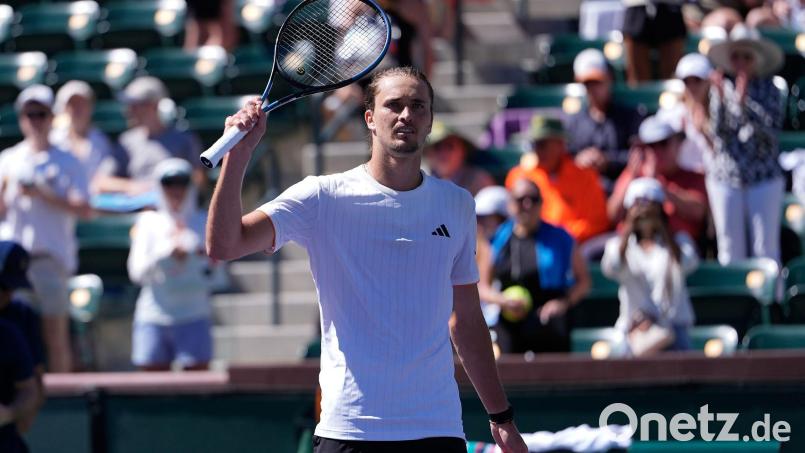 Zverev steht beim Masters in Miami im Achtelfinale. Bild: Mark J. Terrill/AP/dpa