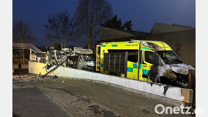 Ein Brandanschlag auf den Rettungsdienst einer jüdischen Gemeinde versetzte London in einen Schockzustand. Bild: Pa/PA Wire/dpa