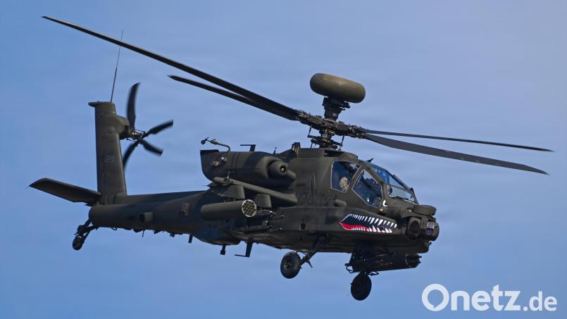 Auf dem Truppenübungsplatz Grafenwöhr haben Apache-Kampfhubschrauber der US-Armee erstmals auf europäischem Gebiet Drohnen abgeschossen. Bild: Markus Rauchenberger/US Army
