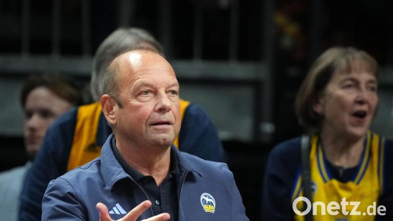 Marco Baldi und Alba sollen Pläne für eine neue Halle haben. (Archivbild) Bild: Soeren Stache/dpa