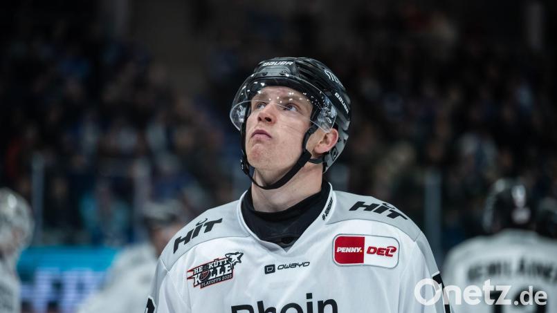 Nate Schnarr traf beim Kölner Erfolg gegen Schwenningen doppelt. (Archivbild) Bild: Silas Stein/dpa