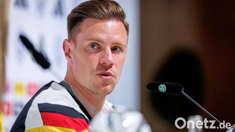 Womöglich bald wieder im Babyglück: Nationaltorwart Marc-André ter Stegen. (Archivbild) Bild: Daniel Karmann/dpa