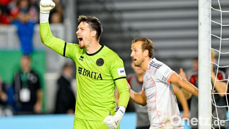 Torwart Florian Stritzel und der SVWW: Wiedersehen mit dem FC Bayern. (Archivbild) Bild: Uwe Anspach/dpa