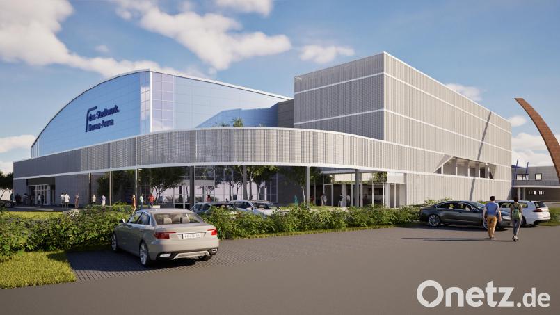 So könnte der Anbau der Donau-Arena aussehen. Bild: PURE GRUPPE Architektengesellschaft GmbH