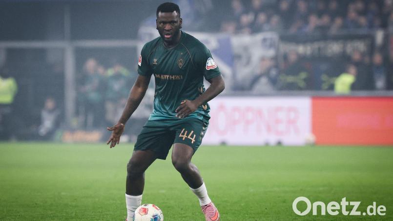 Überraschend schnelles Comeback für Werder möglich: Victor Boniface. (Archivbild) Bild: Christian Charisius/dpa