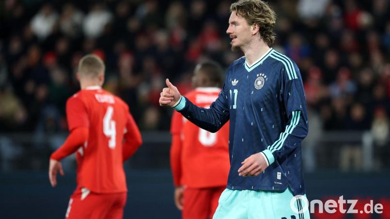 Nick Woltemade startet in seiner alten Heimat. Bild: Christian Charisius/dpa