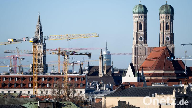 Die Bauwirtschaft hat in München viel zu tun, doch die bayerische Wirtschaft insgesamt schwächelt nach wie vor. (Archiv) Bild: Sven Hoppe/dpa