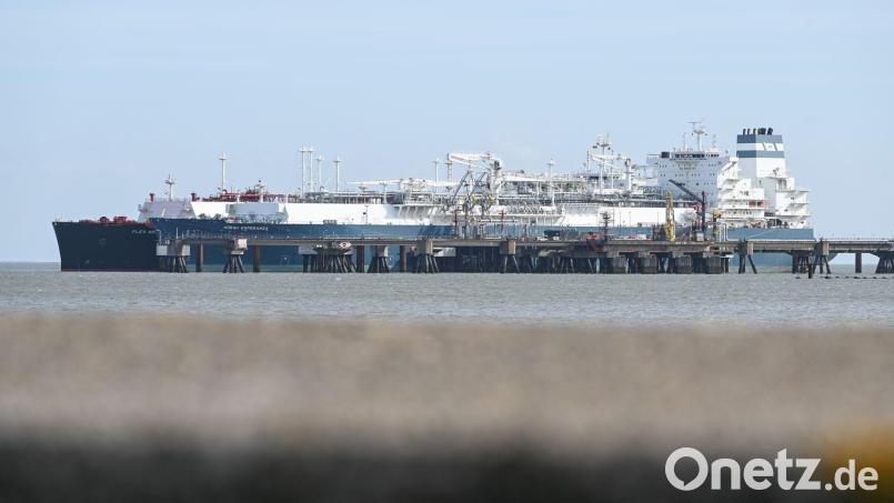 An den deutschen LNG-Terminals wurde zuletzt so viel LNG angelandet wie noch nie zuvor. (Archivbild) Bild: Lars Penning/dpa