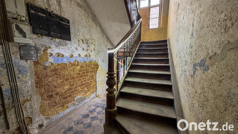 Die alte Treppe und der ursprüngliche Bodenbelag bleiben natürlich erhalten. Bild: Stephan Huber