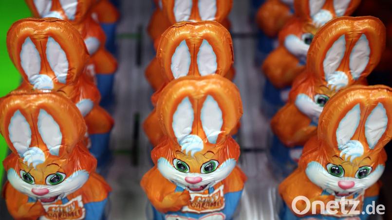 Schoko-Osterhasen sind in diesem Frühjahr weniger gefragt als üblich. (Symbolbild) Bild: Karl-Josef Hildenbrand/dpa