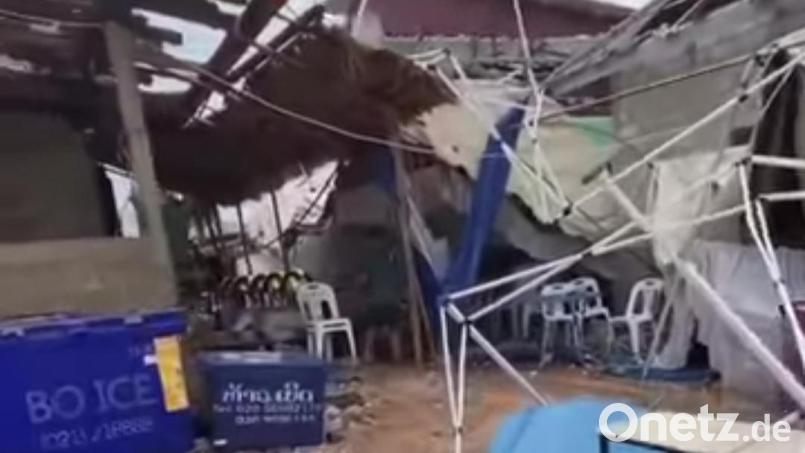 Zerstörte Wohnhäuser und verunsicherte Familien: Der schwere Hagelsturm in Laos hat auch die Schülerinnen und Schüler und Lehrkräfte der von der AfC-Stiftung unterstützten Schulen hart getroffen. Bild: Angels for Children