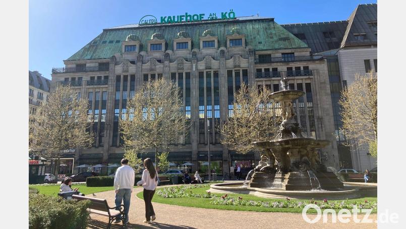 Die Diebe sind über die U-Bahn in das Galeria-Warenhaus an der Flaniermeile „Kö“ eingestiegen. Bild: Rabea Gruber/dpa