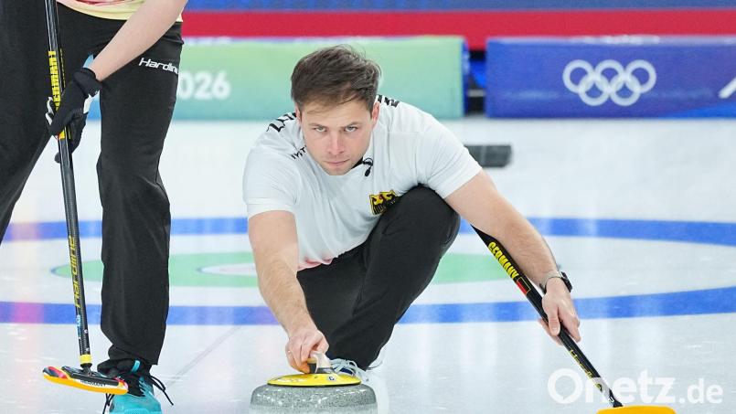 Das deutsche Curling-Team um Marc Muskatewitz ist bei der WM ausgeschieden. (Archivbild) Bild: Michael Kappeler/dpa