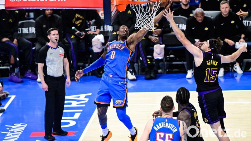 Beim Titelverteidiger gab es für die Lakers gar nichts zu holen. Bild: Gerald Leong/AP/dpa